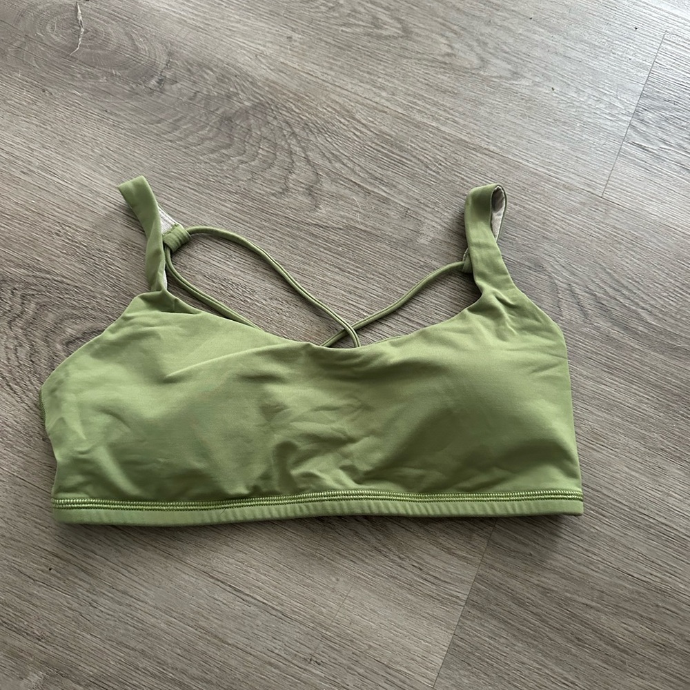 Olive Green Lulu lemon Women's Sports Bra